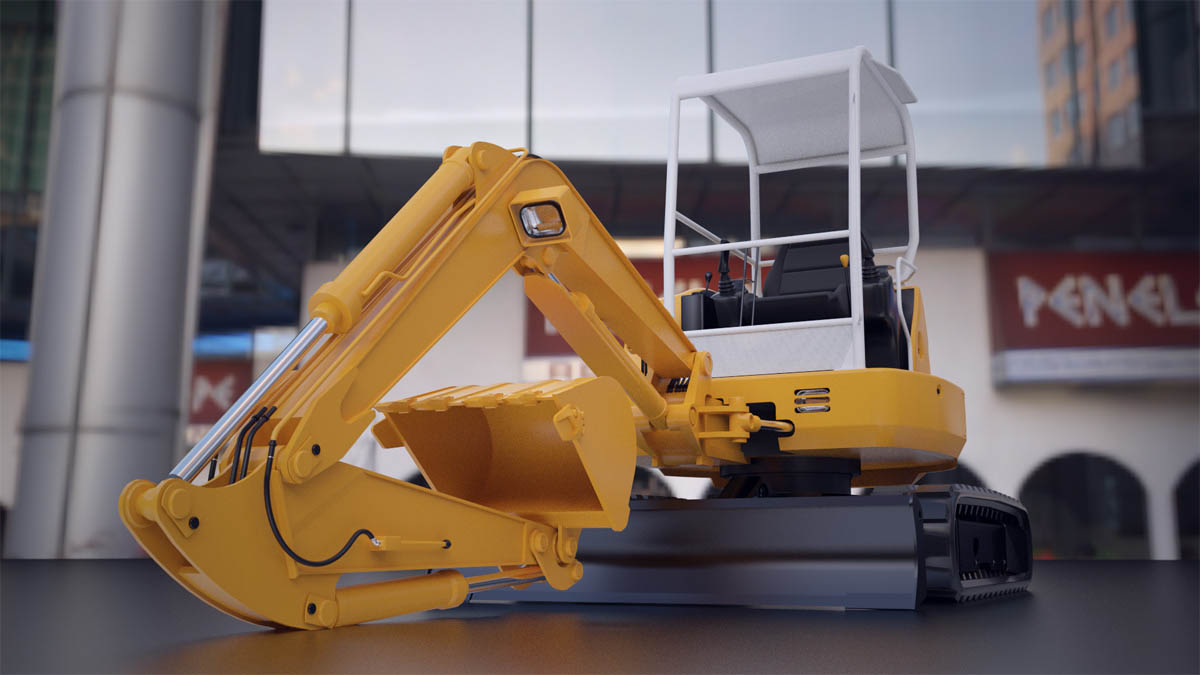 Bulldozer Rendering
