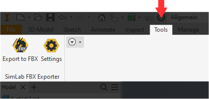 How to export FBX from Inventor using SimLab FBX Exporter plugin