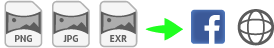Export 360 images in multiple formats